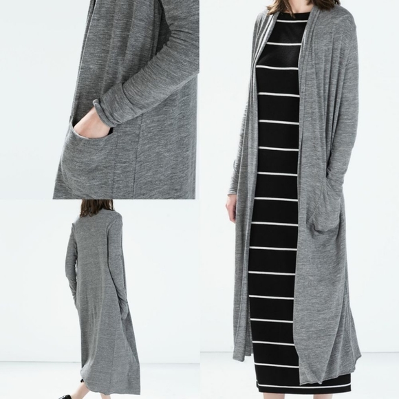 zara duster cardigan